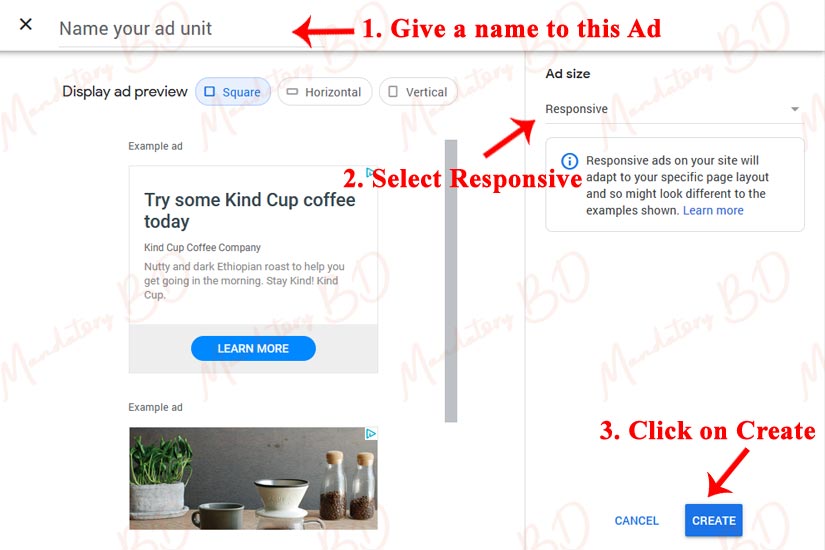Display Ads Settings of Google AdSense